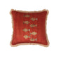 Quilted Little Fishes Cluster Cushion Cover Small