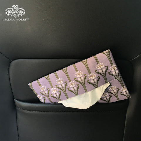 Art Nouveau Floral  Car Tissue Cover