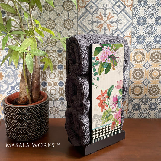 Monochrome Meadow Cloth Napkin Stand