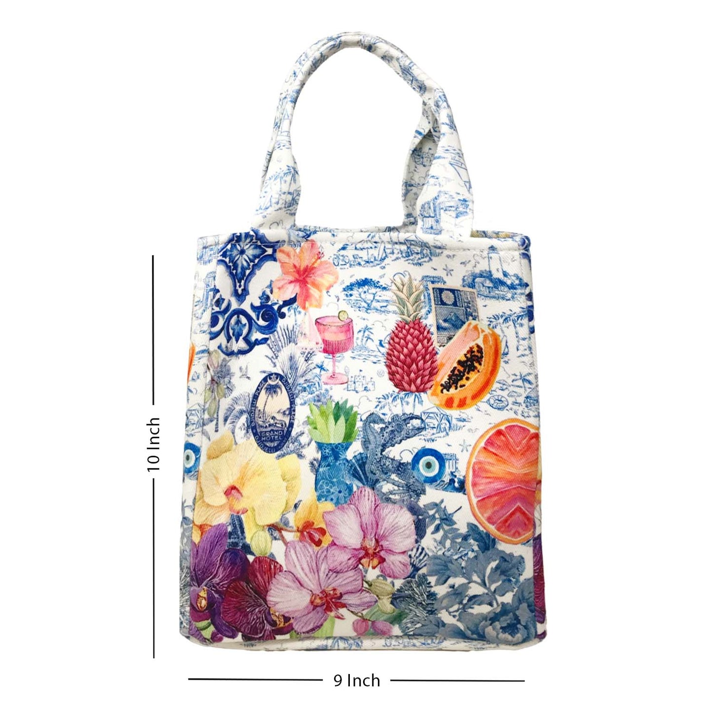 Radiant Garden On Ink Lunch bag