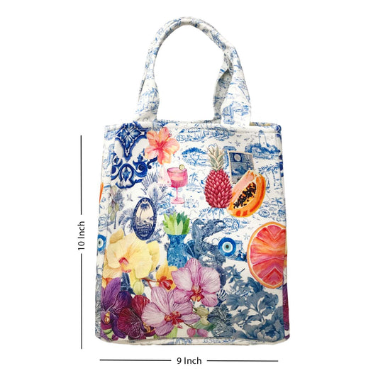 Radiant Garden On Ink Lunch bag