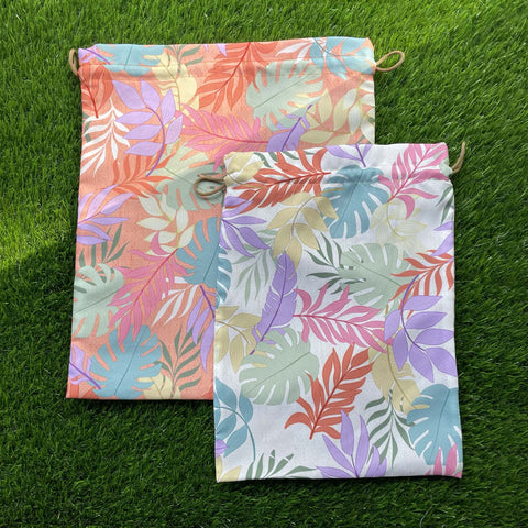 Peachy Days Drawstring Pouches