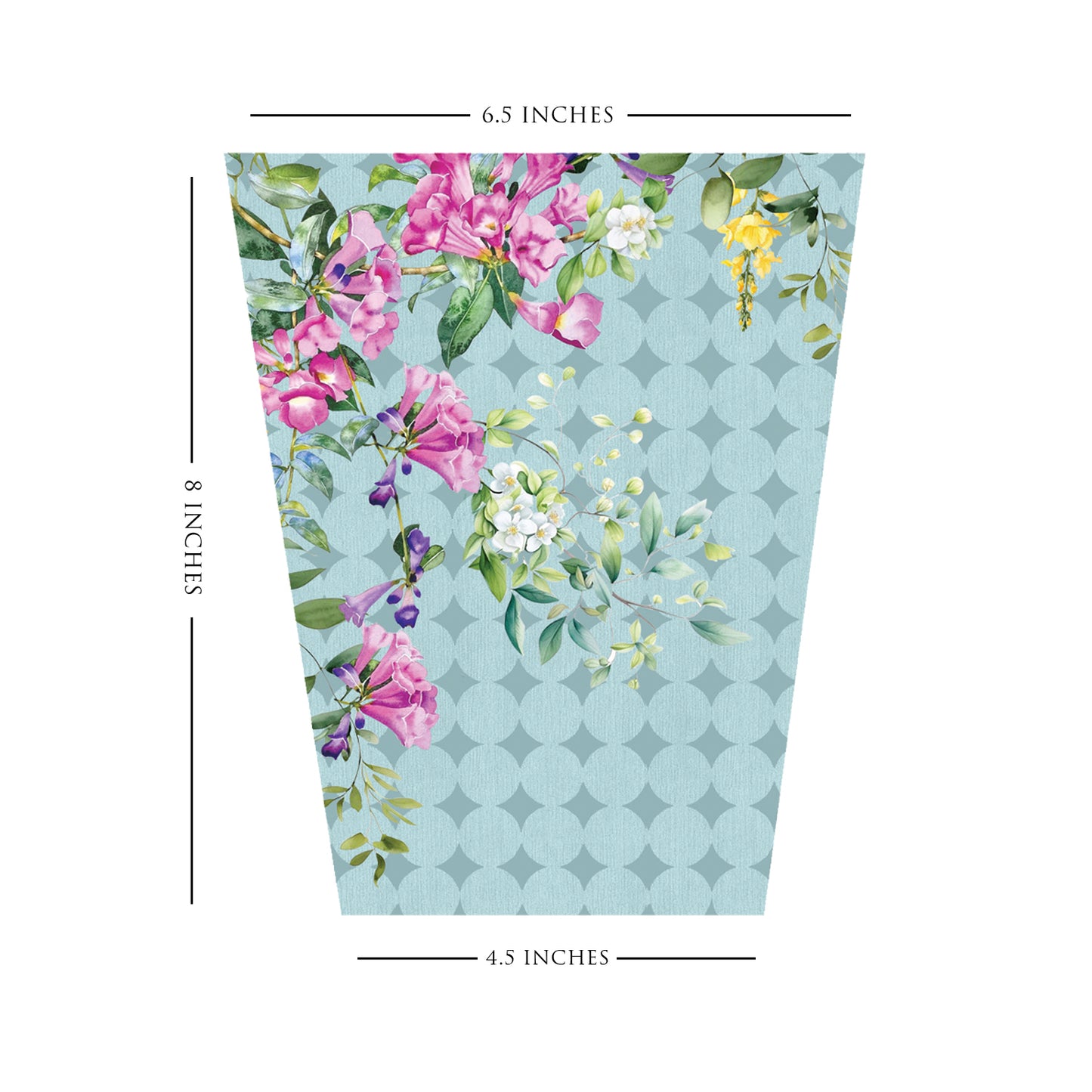 Retro Blooms Dustbin Small