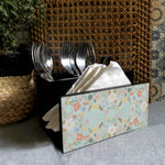 Pale Blossom Cutlery Stand with Tissue Paper Holder