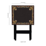 Black Grunge Folding Table