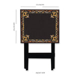 Black Grunge Folding Table