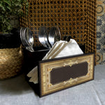 Coco Grunge Cutlery Stand with Tissue Paper Holder