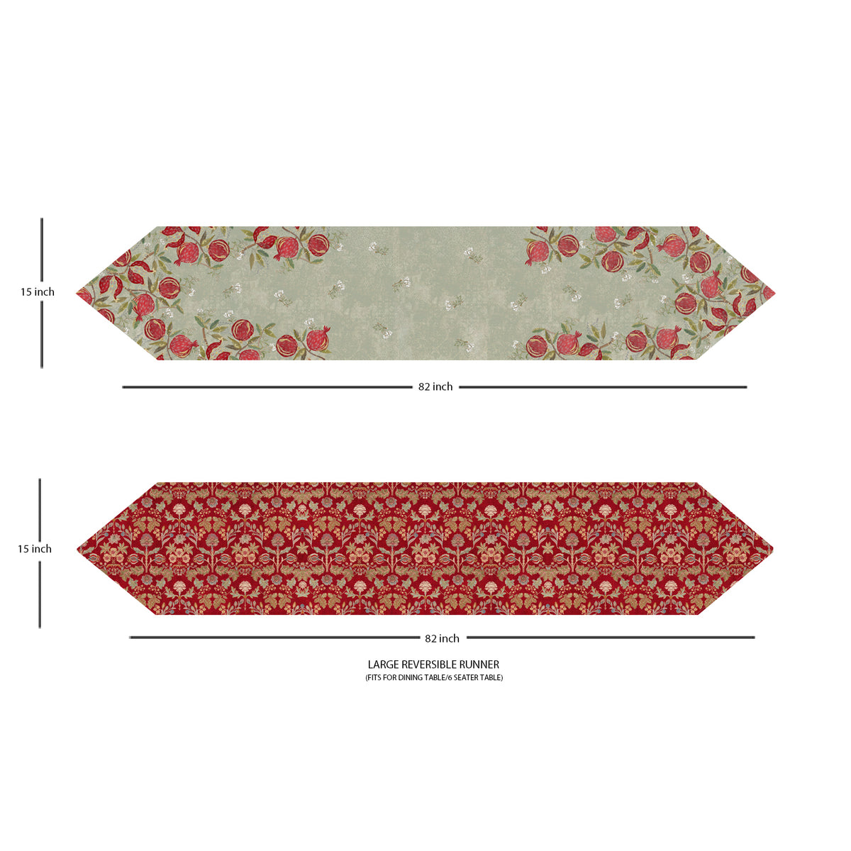 Pom Royale Reversible Table Runner