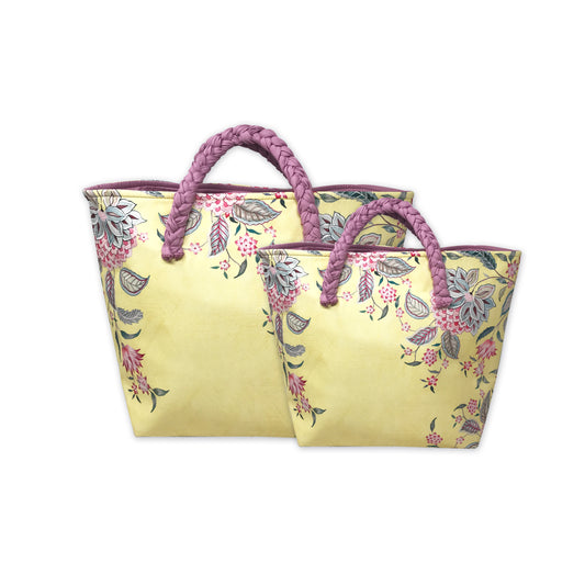 Aster Blooms Roll down Bag/Basket