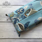 Azure Foliage  Fabric Tissue Box Cover