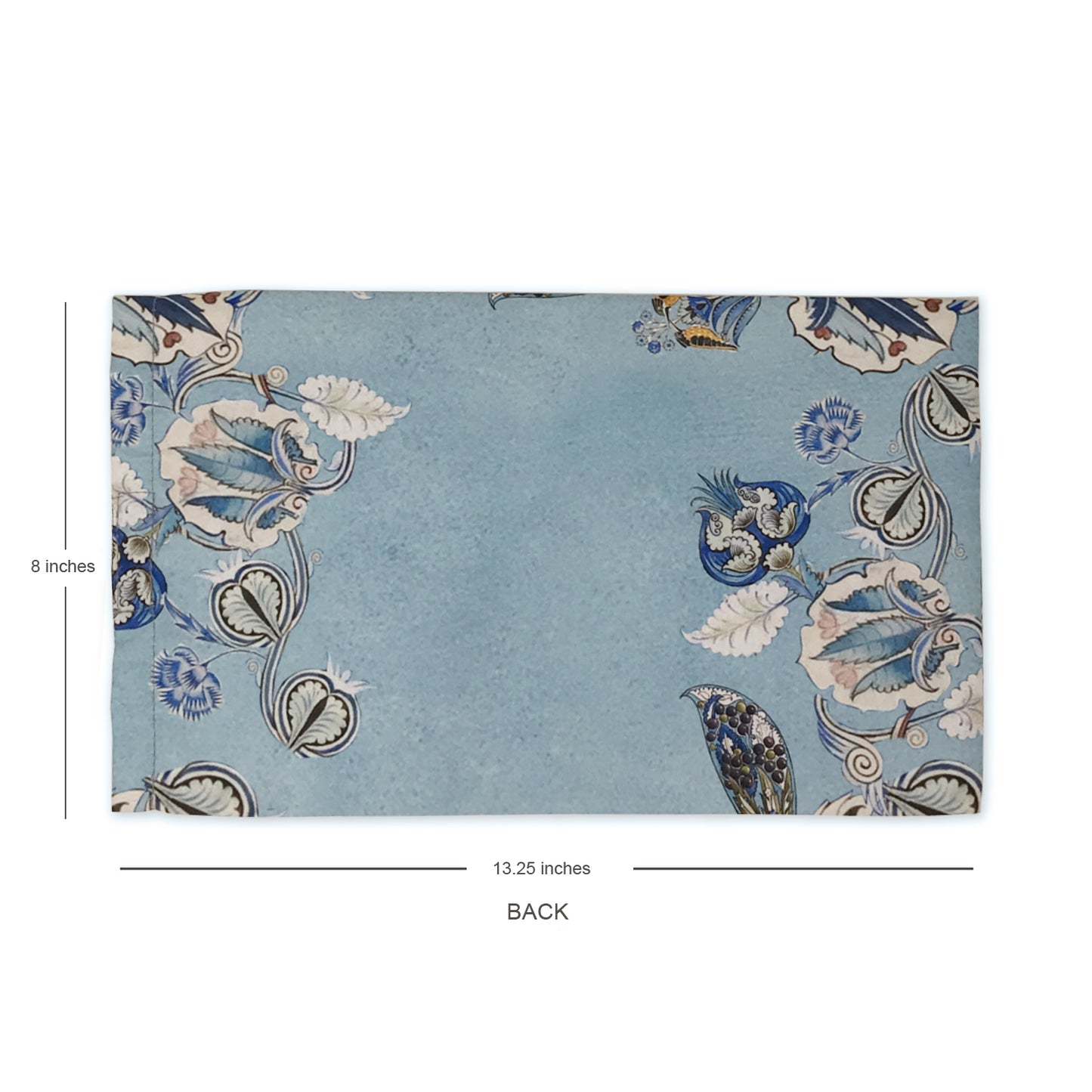 Azure Foliage  Fabric Tissue Box Cover
