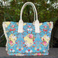 Floral Grunge Beach / Tote Bag