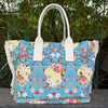 Floral Grunge Beach / Tote Bag