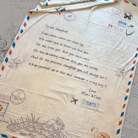 To Daughter - Wrapped In Love, Mom & Dad Blanket