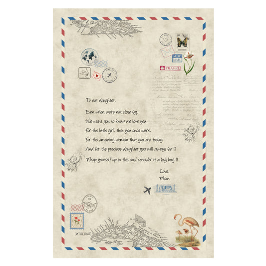 Daughter - Wrapped In Love, Mom Cotton Blanket