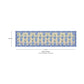 Blue Pottery Cotton Table Runner