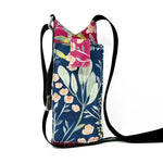 Blue Fuchsia Water Bottle sling with Mobile Holder