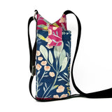 Blue Fuchsia Water Bottle sling with Mobile Holder