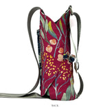 Blue Fuchsia Water Bottle sling with Mobile Holder