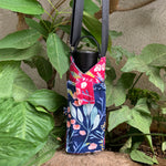 Blue Fuchsia Water Bottle sling with Mobile Holder