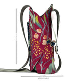 Blue Fuchsia Water Bottle sling with Mobile Holder