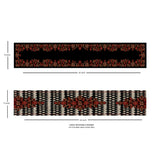 Black & White Paisley Reversible Table Runner