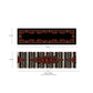 Black & White Paisley Reversible Table Runner
