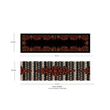 Black & White Paisley Reversible Table Runner