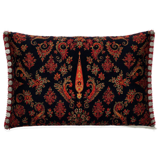 Paishmina Cushions Cover With Coins Long