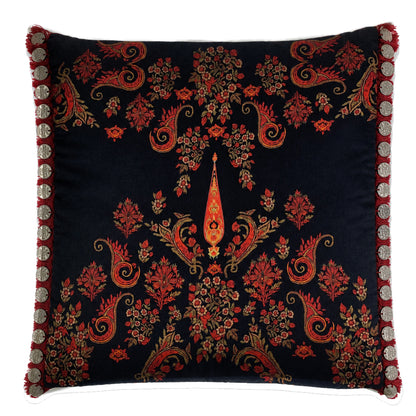Black Pashmina Cushions Cover
