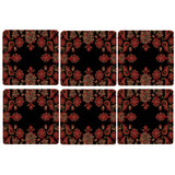 Black Pashmina Coasters