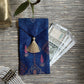 Ornate Blue Mughal Boota Rust Gift Envelope - Small