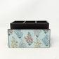 Floral Bushes Cutlery Stand with Tissue Paper Holder