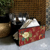 Indian Mogra Cutlery Stand with Tissue Paper Holder