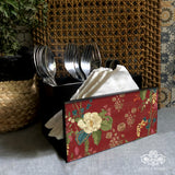 Indian Mogra Cutlery Stand with Tissue Paper Holder
