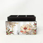 Tropical Hues Cutlery Stand with Tissue Paper Holder