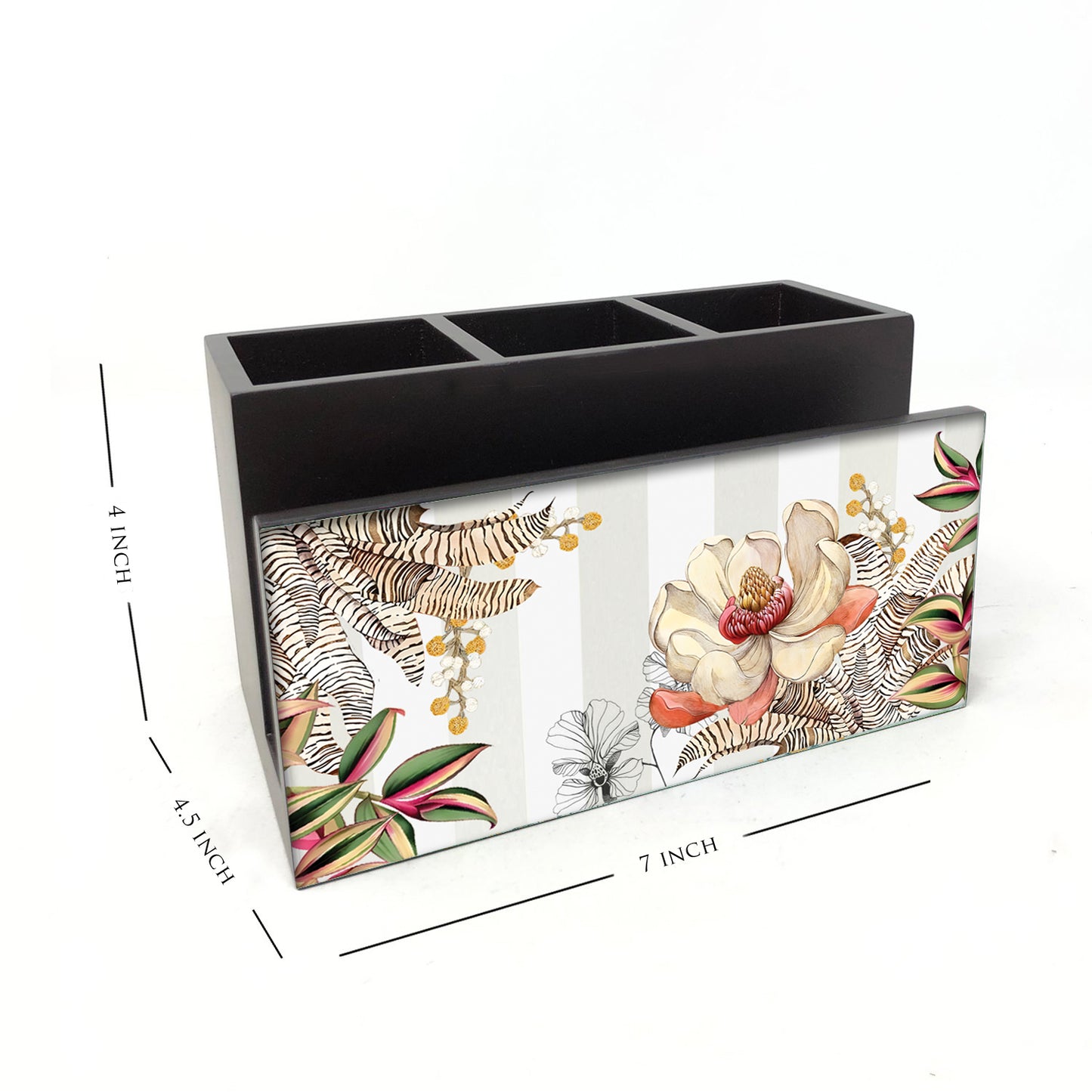 Tropical Hues Cutlery Stand with Tissue Paper Holder
