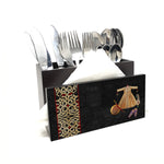 Royal Robe Cutlery Stand with Tissue Paper Holder
