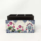 Enchanted Lotus Cutlery Stand with Tissue Paper Holder.