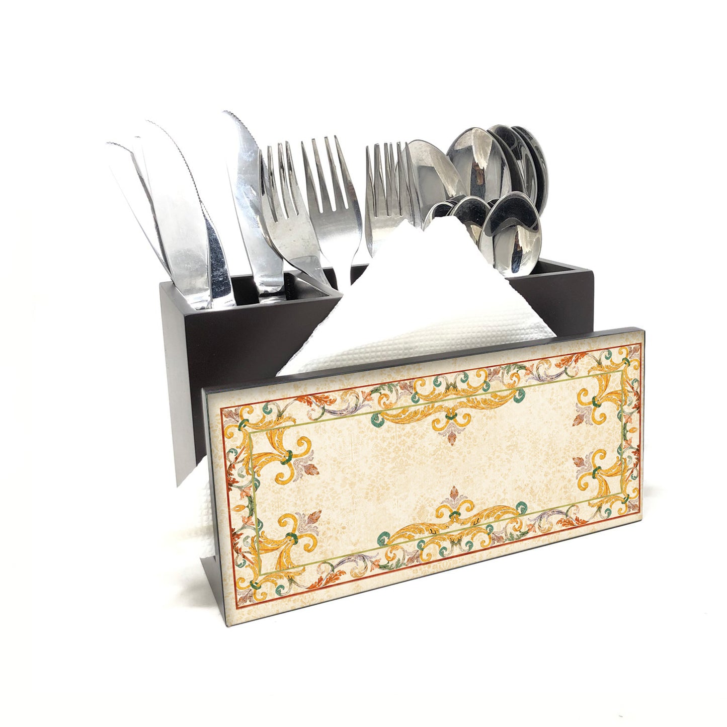 Inlay Prism Cutlery Stand with Tissue Paper Holder