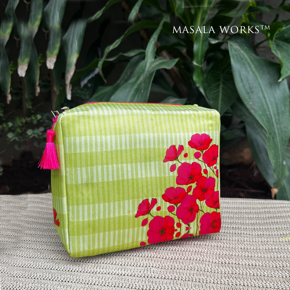 Poppy Rush Square Pouch - Large