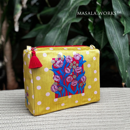 Bloom & Dot Square Pouch - Large