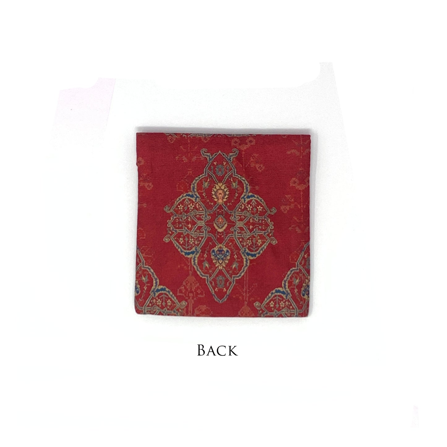 Ornate Mughal Boota Rust Gift Pouch - Mini