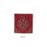 Ornate Mughal Boota Rust Gift Pouch - Small