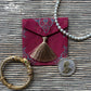 Ornate Mughal Boota Rust Gift Pouch - Mini
