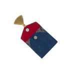 Ornate Mughal Boota Deep Blue Gift Pouch - Small