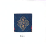 Ornate Mughal Boota Deep Blue Gift Pouch - Small