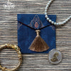 Ornate Mughal Boota Deep Blue Gift Pouch - Mini
