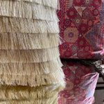 Golden Fringes cushion cover