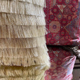 Golden Fringes cushion cover